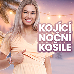Kojící noční košile zima