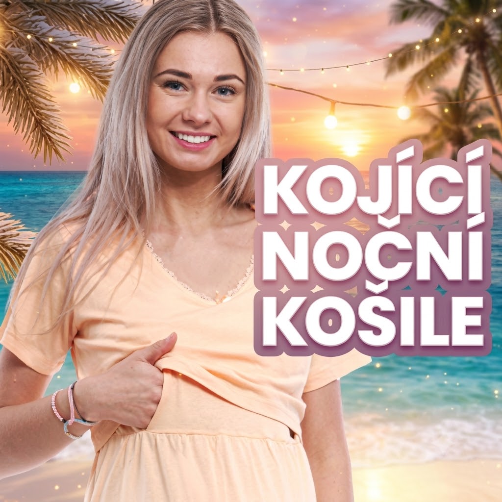 Kojící noční košile léto 2026